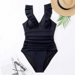 S - XXL rauk&scaron;lėtas gilus V Monokini vientisas maudymosi kostiumėlis Moteri&scaron;kas maudymosi kostiumėlis su pamink&scaron;tinimu maudymosi kostiumėliui maudymosi moteriai