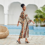 EDOLYNSA 2023 Boho marginti bikinio dangteliai Eleganti&scaron;ka savaranki&scaron;kai prisegama kimono suknelė Tunika Moteri&scaron;ka didelio dydžio paplūdimio dėvėjimo maudymosi kostiumėlis Cover Up Q1228