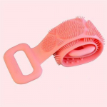 Silikoninis rank&scaron;luostis trina nugarą &scaron;veičiantis negyvą odą kūno masažo &scaron;epetėlis vonios &scaron;epetėlis trina rank&scaron;luostis du&scaron;o valiklis WBL 70cm rožinė