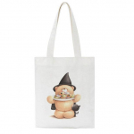 Kawaii Me&scaron;kiuko Ra&scaron;to Y2K Drobės Krep&scaron;ys Harajuku Ra&scaron;to Mielas Ins Didelės Talpos Pirkinių Krep&scaron;ys Naujas Kasdienis Kpop Ulzzang Moteri&scaron;kas Pečių Krep&scaron;ys 24*26cm