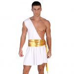 Vyri&scaron;kas romėnų gladiatoriaus kostiumas Senovės Graikijos Dievas Helovinas Cosplay &Scaron;arvai Kareivis vaidmenų žaidimas Viduramžių riterio kario Cosplay apranga S balta
