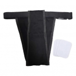 Naminių gyvūnėlių fiziologinės kelnės Plaunamos &scaron;unų sauskelnės Reguliuojamas Patogus Patogus augintinio mėnesinių vystyklų reikmenys augintiniui S juoda