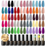ROSALIND 38 vnt. spalvotas pusiau nuolatinis UV gelinis nagų lako rinkinys su baziniu ir vir&scaron;utiniu sluoksniu Soak Off gelinio lako lakas Nail Art Design nagų gelinis lakas