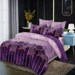 Madingas &scaron;lifuotas mink&scaron;tas, stilingas medvilnės poliesterio patalynės komplektas Antklodės užvalkalas + pagalvės užvalkalas 2/3 vnt. 228*228(3 pcs）