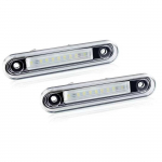 2 vnt LED valstybinio numerio lemputė, skirta Mercedes Benz EC Class W124 W201 W202