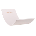 KiddyMoon medinė balansavimo lenta vaikams medinė žaislas vaikams balansavimo lenta kūdikiams mediniai žaislai 80x30cm, balta