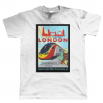 Geriausias dalykas apie Londoną Mančesterio svečio atlikėjo Erico Jacksono unisex mar&scaron;kinėliai S