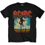 AC/DC Blow Up Your Video World Tour Angus Young Tee Unisex mar&scaron;kinėliai S
