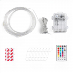 1 vnt. LED nuotolinio valdymo pulto krep&scaron;inio ratlankio LED lemputė, skirta naktiniams lauko krep&scaron;inio žaidimams 1.5m/59in