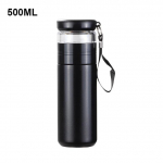 500 ml Creative izoliuotas puodelis su filtravimo arbatos virimo aparatu nerūdijančio plieno termoso buteliukas su stikliniu infuziniu atskiria arbatą ir vandenį