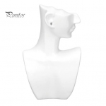 Manekeno papuo&scaron;alų lentynos &scaron;oninės veido profilis Juvelyriniai dirbiniai Auskarai Vėrinys Manekeno krūtinės papuo&scaron;alų parduotuvės įrankis S balta
