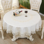 European Entry Lux Staltiesė Tribute Silk Jacquard Lace Staltiesė Apvali Staltiesė Staltiesė 150*250