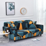 Tamprus spandekso sofos užvalkalas, elastingas sofos uždangalas, svetainės geometrinis ra&scaron;tas, neslystantis, plaunamas, baldų apsaugos užvalkalai 1Pc 3-seat 190-230cm