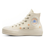 Converse Chuck Taylor All Star Lift Platform Auk&scaron;takulniai Moteri&scaron;ki Kedai Kreminiai Natūraliai-Dramblio Kaulo Karali&scaron;kos Mėlynės A05972C 37.5