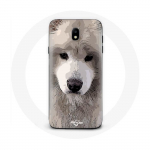 Coque pour samsung galaxy J5 2017 Samoy&egrave;de Gris Race de chiens