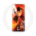 Coque pour Samsung Galaxy A8 Plus Le Roi Lion Simba et Mufasa