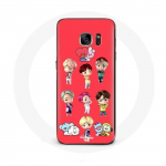 Coque pour Samsung Galaxy S6 BTS TinyTAN Animation BT21 Affiche