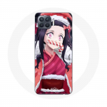 Coque pour Oppo A93 Anime Demon Slayer Kamado Nezuko Le jour de No&euml;l 2023