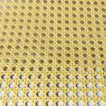Indonezijos plastiko rotango juosta, skirta nendrių projektams 40/45 cm austi atviro tinklinio audinio ruloniniai baldai, apdaila, taisymo įrankiai, kar&scaron;ti 45cmx 2 meters smėlis