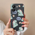 Skirtas &bdquo;Xiaomi Redmi Note 13 Pro 13R 13C K60 Ultra K70 Pro K70E&ldquo; dėklui mielam dinozaurui, auk&scaron;tos kokybės matiniam skysto silikono galinio dangtelio apsauginiam korpuso buferiams redmi 13C 4G