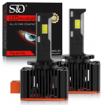 2vnt 70000Lm D1S LED priekinių žibintų lemputės D2S D3S D4S D8S D5S D1R D2R D3R D4R D8R D5R turbo LED CSP lustų žibintai 200W BMW Benz Volvo auto lempa