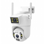 8 MP 4K dvigubo objektyvo &bdquo;Wi-Fi&ldquo; PTZ kamera &bdquo;Smart Home Night Vision&ldquo; dvigubo ekrano lauko 6 MP saugumo apsauga CCTV IP kamera V380 Pro APP EU Plug Camera