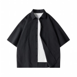 Vyri&scaron;ki mar&scaron;kiniai trumpomis rankovėmis Universalūs vienspalviai Oversized vyri&scaron;ki mar&scaron;kiniai-&scaron;varkas su pūstomis rankovėmis XXXL