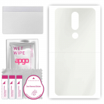 apgo MATTE Protective Skin Sticker for the back compatible with Nokia 5.1, Wrap Film, Hydrogel Film, Flexible, Soft TPU with positioning layer easy in