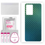 apgo Protective Skin Sticker for the back compatible with Oppo A77 5G, Wrap Film, Foil, Vinyl - Pattern Carbon Chameleon CAKA1