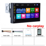 REAKOSOUND 1 Din Universal CarPlay Android-Auto Car Radio Stereo MP5 Mp3 grotuvas 7 colių Autoraido, skirtas Volkswagen Nissan Toyota
