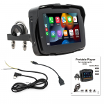 5 colių ne&scaron;iojamas motociklo GPS navigacijos LCD ekranas belaidis Android Auto Carplay IPX7 vandeniui atsparus monitorius Moto Car Play