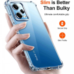 Skaidrus skaidrus oro pagalvės smūgiams atsparus mink&scaron;tas silikoninis telefono dėklas, skirtas Redmi A3 A3X 13C 12 12C Note 12 12S 12 Pro+ 5G 10s 11 11s 10A 10C POCO C65 X6 RedMi Note 13 Pro gryna