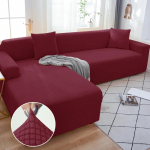 Vienspalviai elastingi sofos užvalkalai svetainei, tamprus užvalkalas fotelis sofos užvalkalas kampas L formos sekcinis sofos apsaugas 4seater235-300cm 1PC