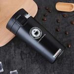 380 ml termosinis kavos puodelis arbatos puodelis dvigubo sluoksnio nerūdijančio plieno vakuuminis metalinis termosas lauko sportiniam vandens buteliui 380ml