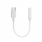 Adapterio kabelis 1 vnt. USB C iki 3,5 mm ausinės, skirtos Huawei AUX lizdui C tipo ausinėms, rankų darbo balta