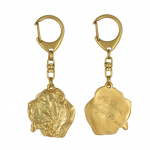 Neapolitan Mastiff, Mastino Napoletano - Gilded key ring with dog, handbag decoration, luxury accessory by Art-Dog brand