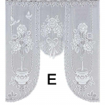 1vnt Europos baltos permatomos kavos užuolaidos metmeninės megztos užuolaidos virtuvės tiulio nėriniai permatomos žakardo miegamojo užuolaidos