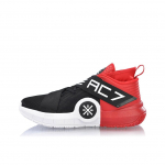 Li Ning All City 7 Wade serijos amortizuojantys neslystantys dėvėjimuisi atsparūs žemo profilio krep&scaron;inio bateliai vyrams sportbačiai juodi raudoni balti ABAN047-1 42⅓