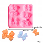 1 vnt. Mielos saldainių mazgo lanko formelės Mink&scaron;tas silikonas Fondantas Derva Meno formelė Tortų dekoravimas Konditerija Virtuvė Kepimo aksesuarai Įrankiai
