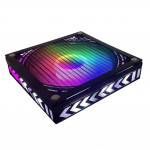 LED &scaron;viesos au&scaron;inimo ventiliatorius Xbox Series X konsolės priedams 15*15*3cm juoda