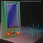 Saulės energija varomas ultragarsinis elektroninis pauk&scaron;čių repelentas IP58 vandeniui atsparus balandžių atgrasantis stiprus LED mirksintis kenkėjas kiemo kontrolei