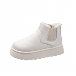 Mada 2024 Moteri&scaron;ki Batai Guminis Storas Padas Neslystantis Platforma Ankle Boot Pliu&scaron;iniai &Scaron;ilti Sniego Batai Moterims Žieminiai Medvilniniai Batai Botas Mujer 36