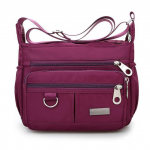 Nailono laisvalaikio vandeniui atsparūs moteri&scaron;ki pečių krep&scaron;iai Kelioniniai dideli mergaičių krep&scaron;iai Bolsa Feminina Bolsos Mujer 25x9x19cm vyno raudonos spalvos