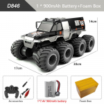 Naujas 8 ratų automobilis su nuotolinio valdymo pultu 8WD Visureigis Vandens transporto priemonė Stunt car 8 ratų Didelio greičio lenktyninis sunkvežimis Atsparus vandeniui Traukinys 2.4G Nuotolinio valdymo automobilio žaislas Berniuko dovana juoda