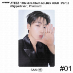 ATEEZ 11-asis mini albumas Auksinė valanda Part.2 Digipack Ver Oficiali nuotraukų kortelė KPOP San #1