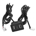 3.4*2.2cm USB Lizdas 4pin+6pin ABS Juodas Tiesioginis Montavimas