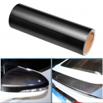 30 cm x 3 m / 10 pėdų 5D anglies pluo&scaron;to grūdelių PVC vinilo apvyniojimo lipdukai lipdukai automobilio i&scaron;orės vidaus lak&scaron;tų ritininės plėvelės automobilių stiliaus lipdukai 30cm x 3m