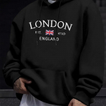 Londono mados ra&scaron;to vyri&scaron;ki džemperiai su gobtuvu, kasdieniai, kasdieniai, su kengūros ki&scaron;ene, ilgomis rankovėmis, rudeniui žiemai, paprasti džemperiai ir džemperiai vyrams XXL
