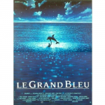 LE GRAND BLEU Originalus kino plakatas, suvyniotas, mažo formato 53x40cm LUC BESSON