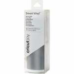 Cricut - Rouleau de vinyle amovible Argent -13,9 x 121,9 cm